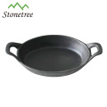 Vegetable Oil Cast Iron Rectangle Mini Skillet With Double Handle / Frying Pan